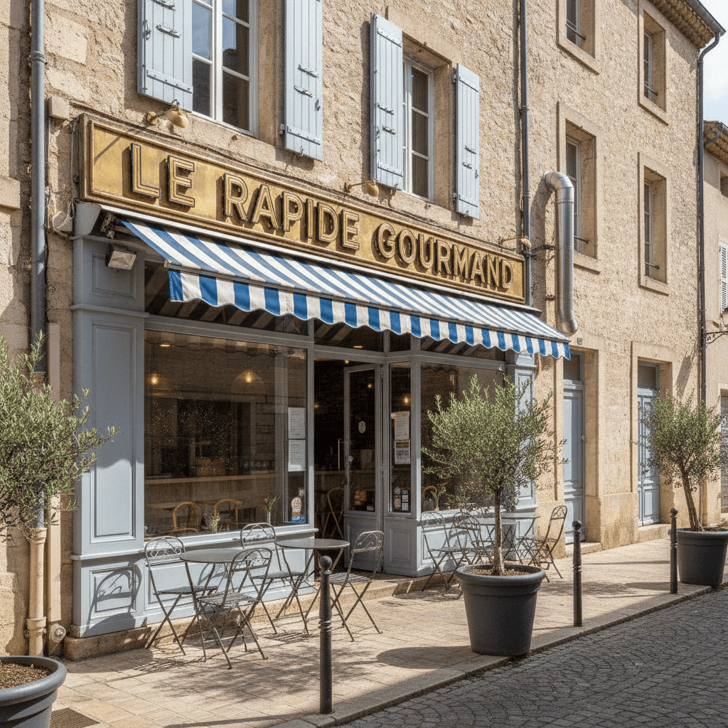 Fast-food à Vaucluse : terrasse - extraction - Image 1