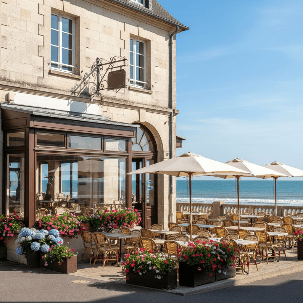 Restaurant à La Roche-Sur-Yon : terrasse - extraction - Image 1