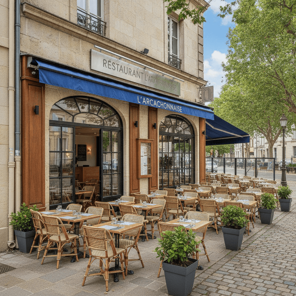 Restaurant 320m² à Lanton : terrasse - licence IV - Image 1