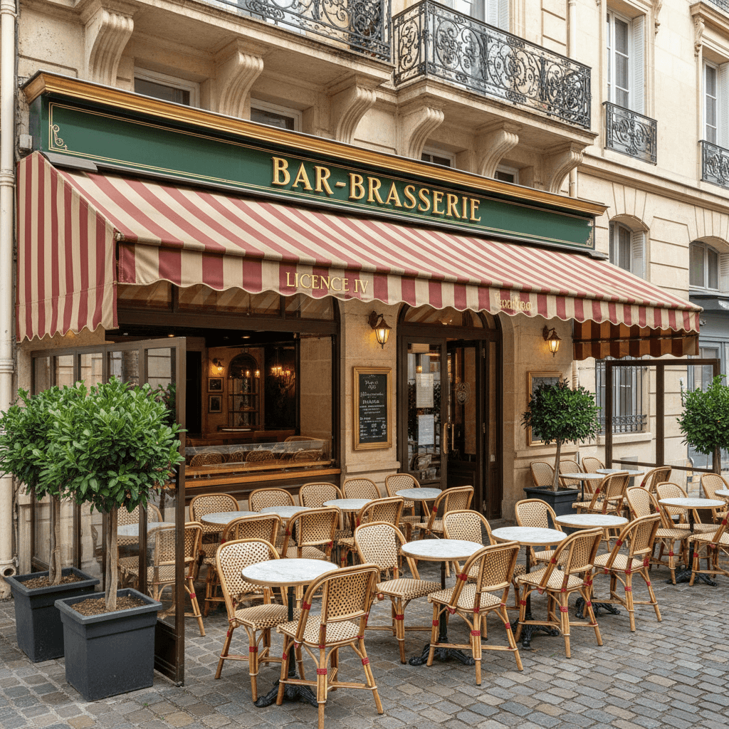 Bar-brasserie 300m² à Vichy : terrasse - licence IV - Image 1