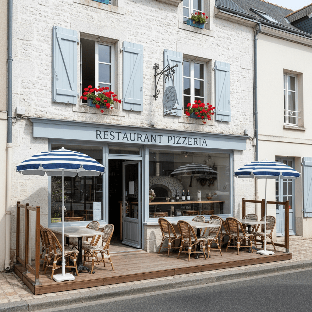 Restaurant à La Flotte : terrasse - licence IV - Image 1