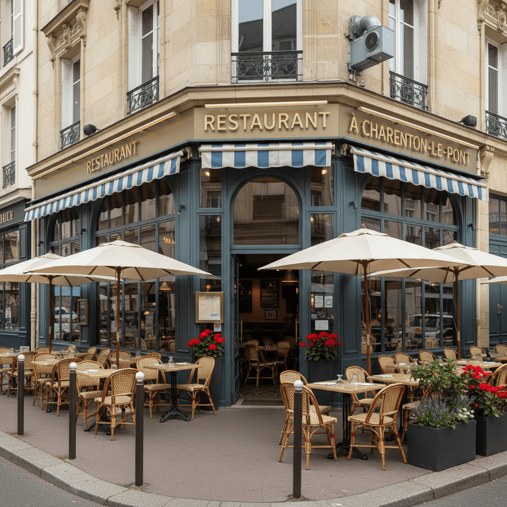 Restaurant 80 couverts à Charenton-le-Pont : terrasse - extraction - Image 1