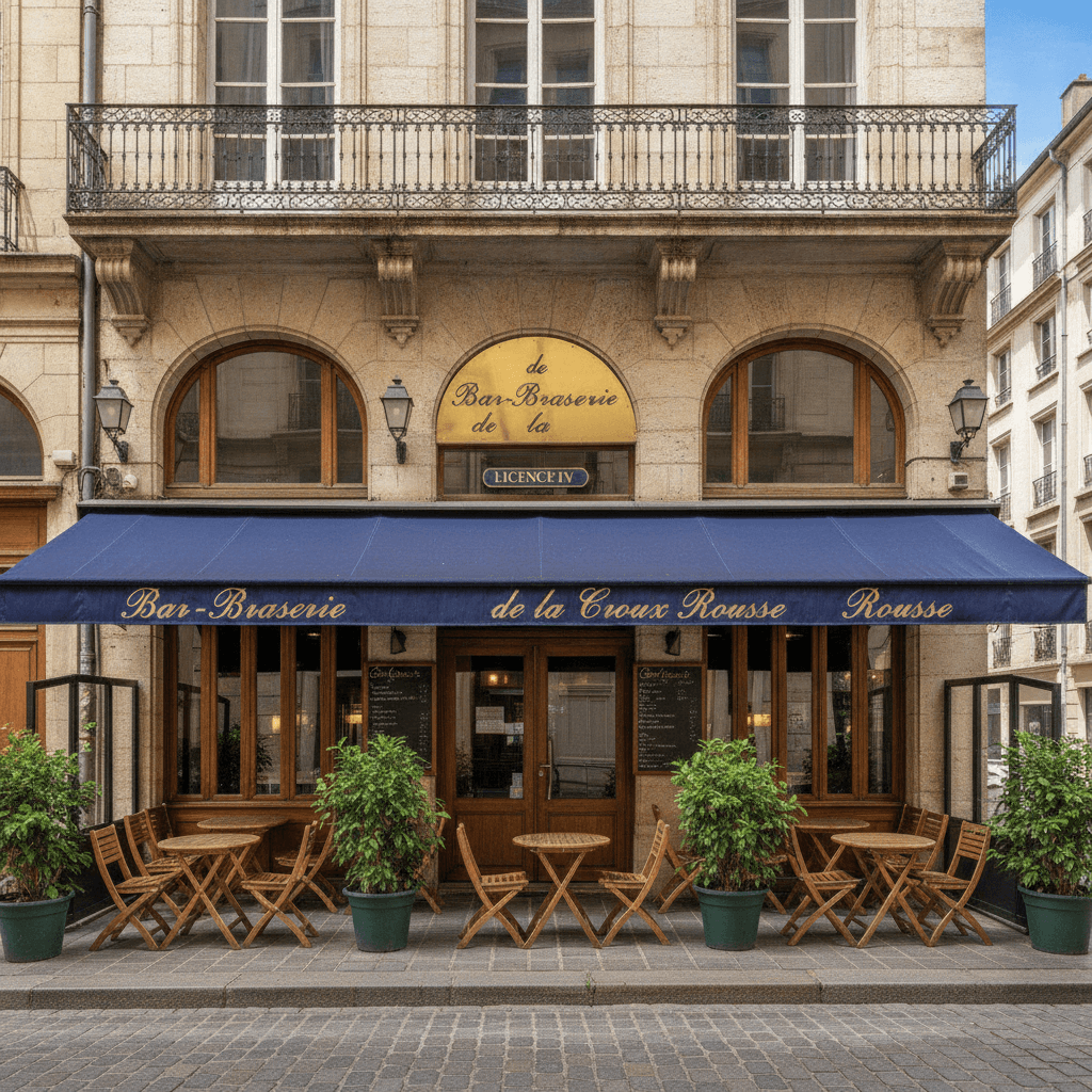 Bar-brasserie 200m² à Lyon : terrasse - licence IV