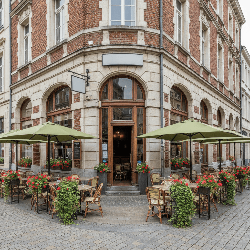 Restaurant 75m² à Lille : terrasse - licence IV