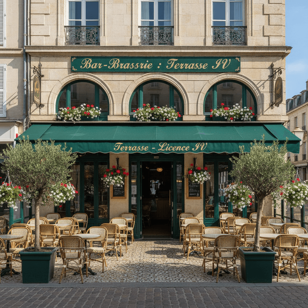 Bar-brasserie : terrasse - licence IV - Image 1