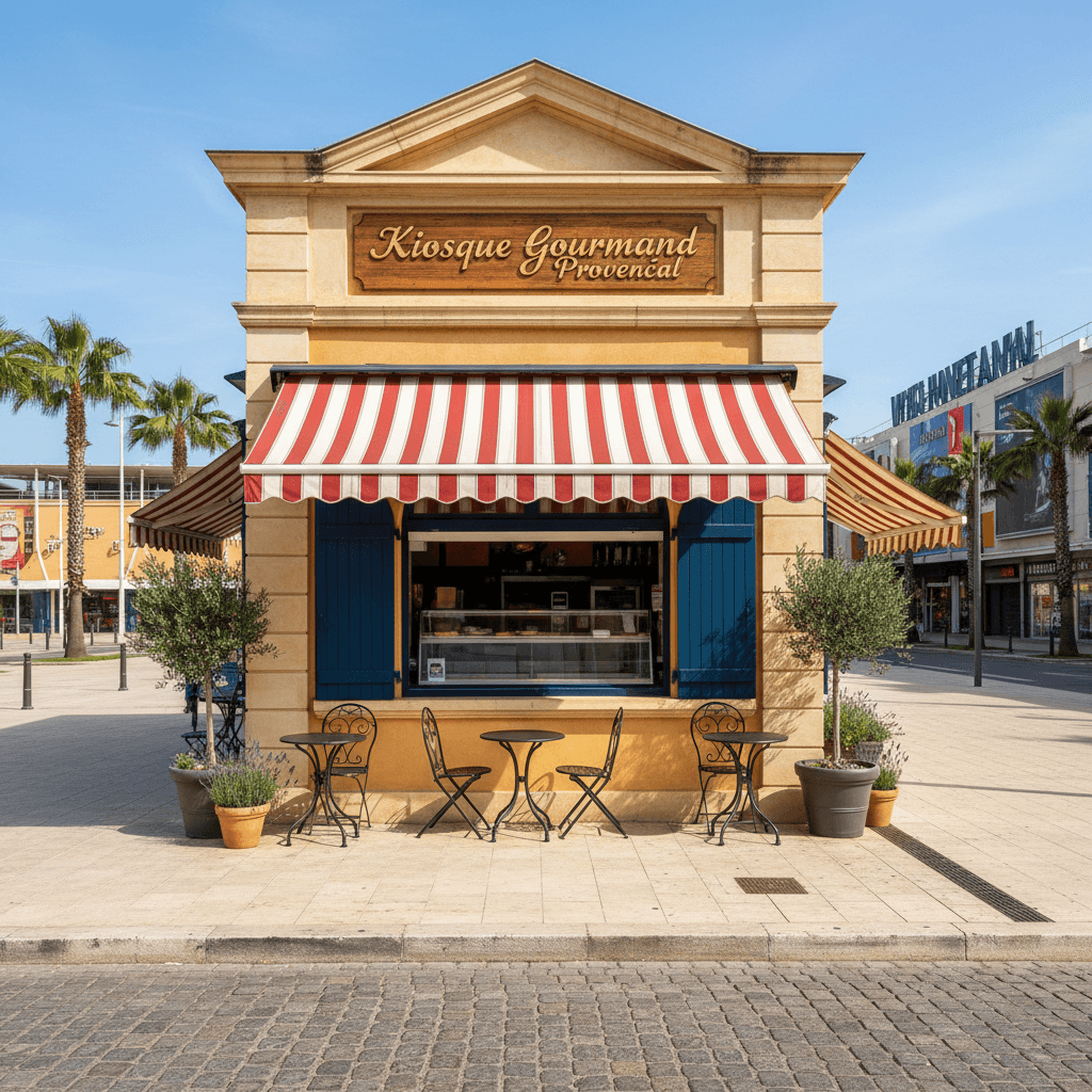 Fast-food 10m² à Marseille : terrasse - Image 1