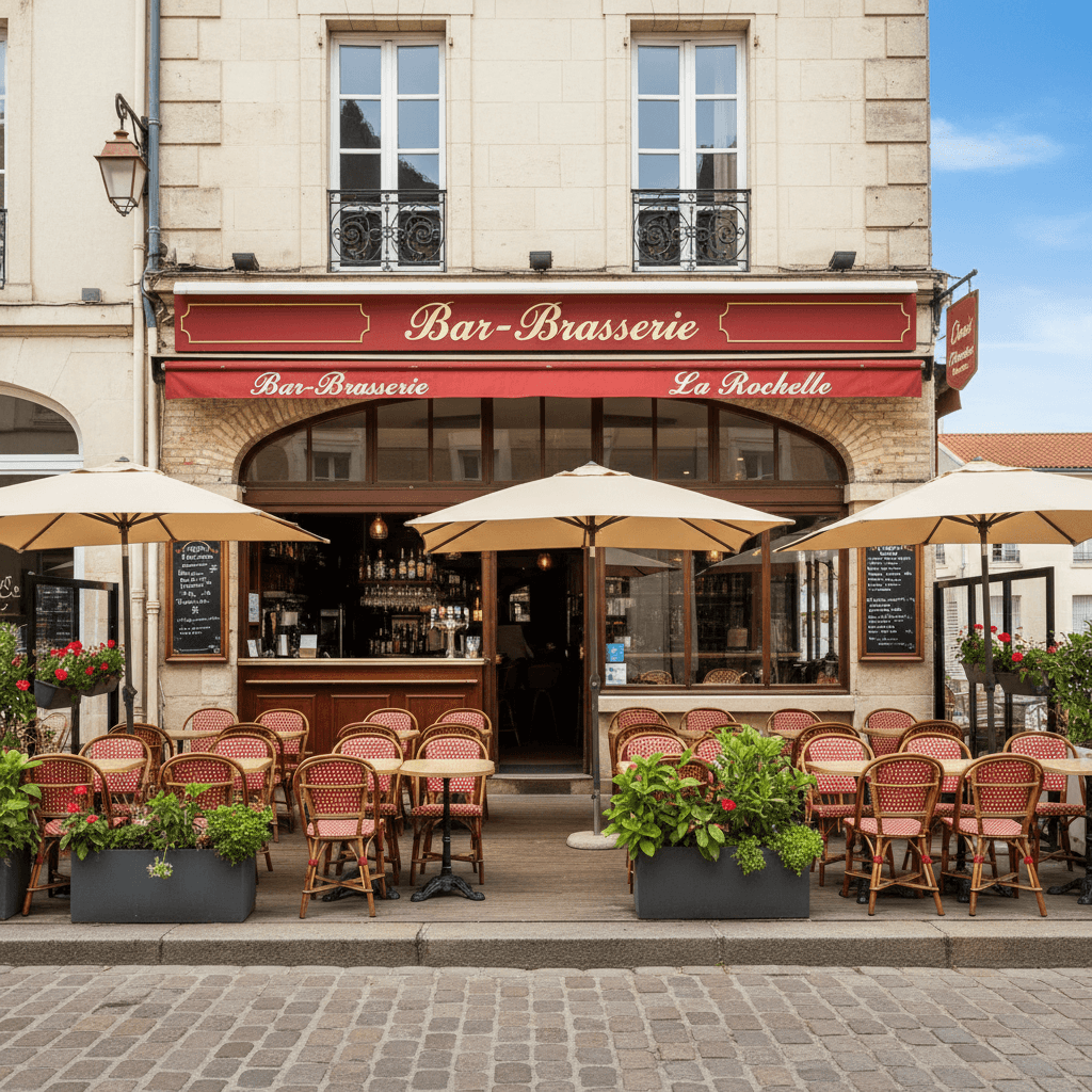 Bar-brasserie 77m² à La Rochelle : terrasse - licence IV - Image 1