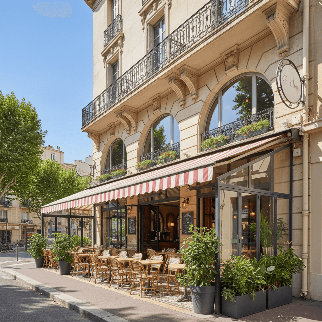 Restaurant à Nice : terrasse - licence IV