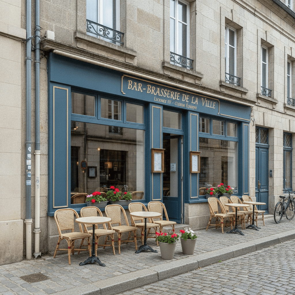 Bar-brasserie à Vannes : licence IV - cuisine équipée - Image 1