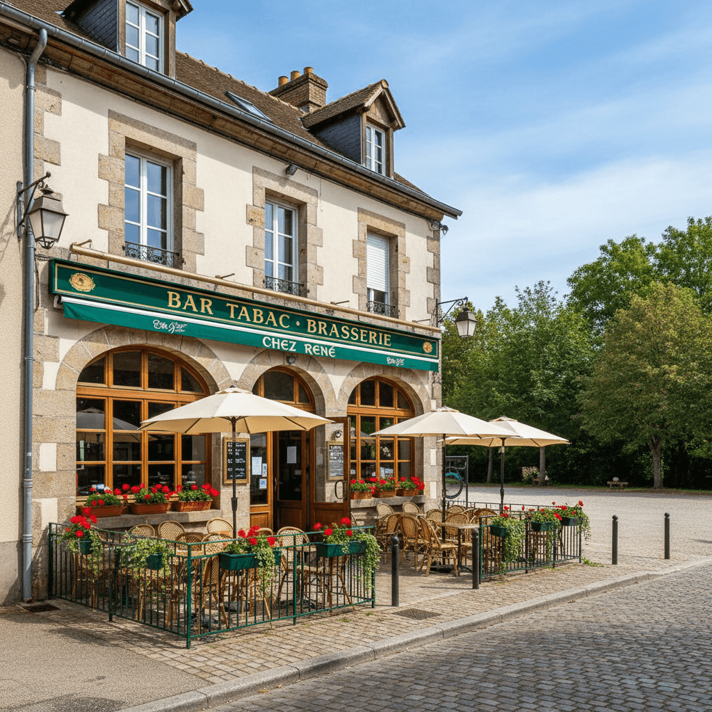 Bar-brasserie à Saint Paul Des Landes : terrasse - licence IV - Image 1