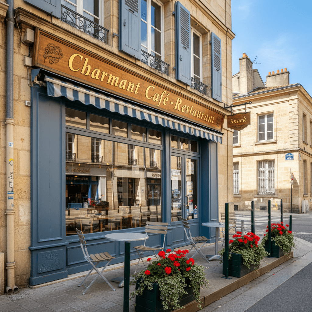 Snack 59m² à Bordeaux : terrasse - licence IV