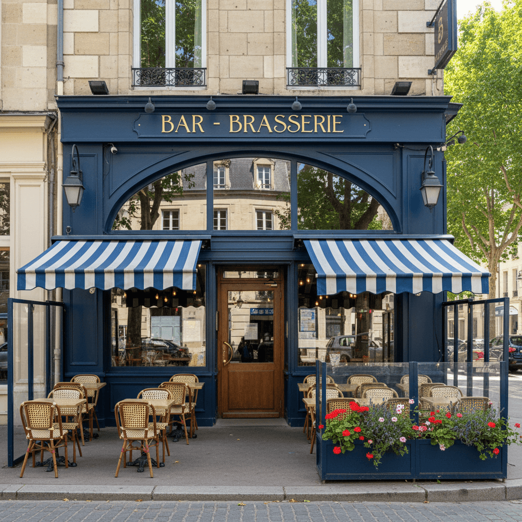 Bar-brasserie 120m² à Rennes : terrasse - licence IV