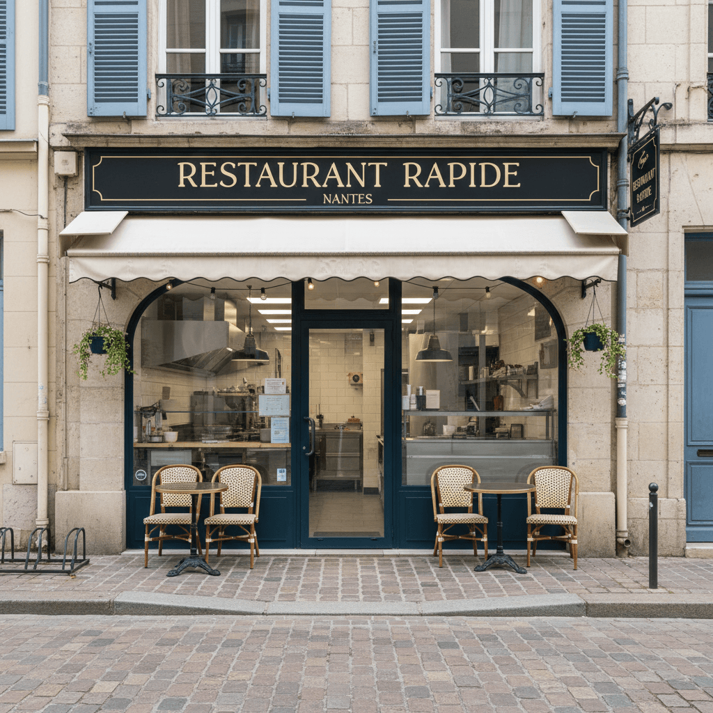 Fast-food 45m² à Nantes : extraction - cuisine équipée