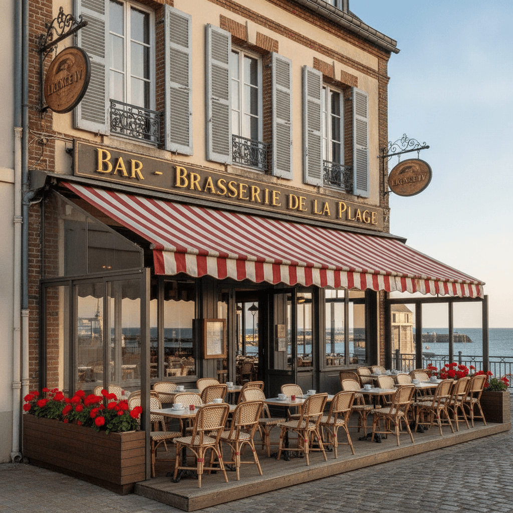 Bar-brasserie à Le Tréport : terrasse - licence IV - Image 1