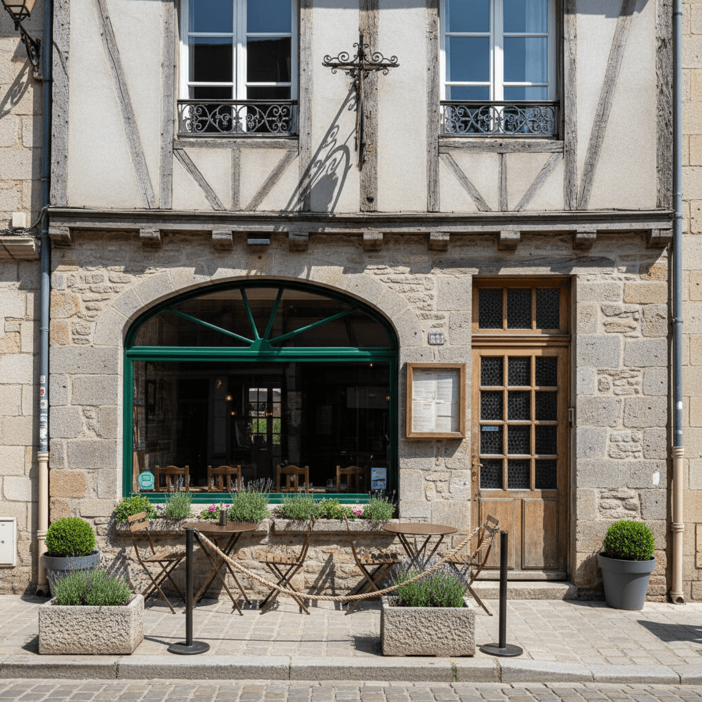 Restaurant 160m² à Fougères : terrasse - extraction - Image 1