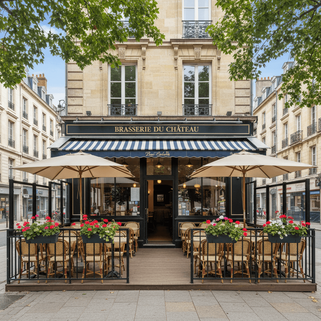 Bar-brasserie à Caen : terrasse - Image 1