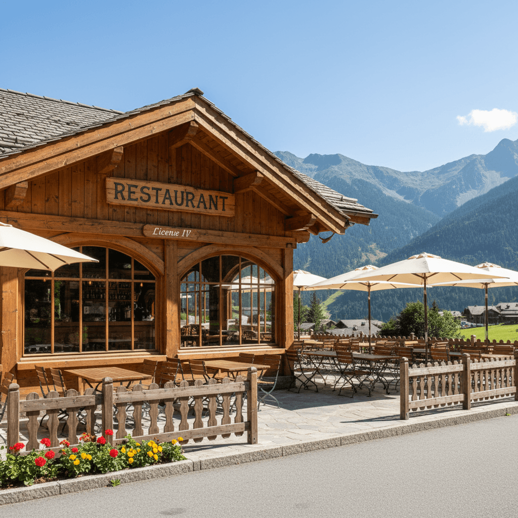 Restaurant 132m² à Sixt-Fer-À-Cheval : terrasse - licence IV - Image 1