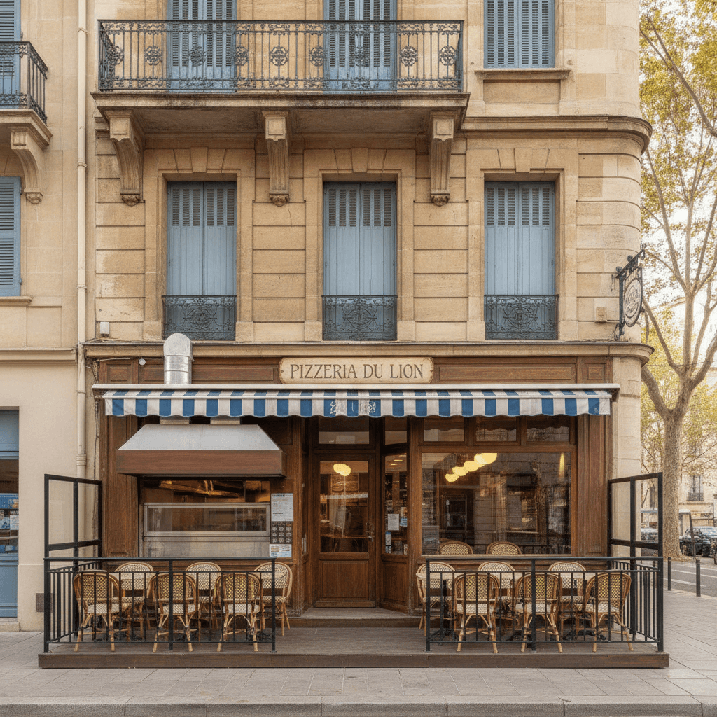 Fast-food 45m² à Marseille : terrasse - extraction