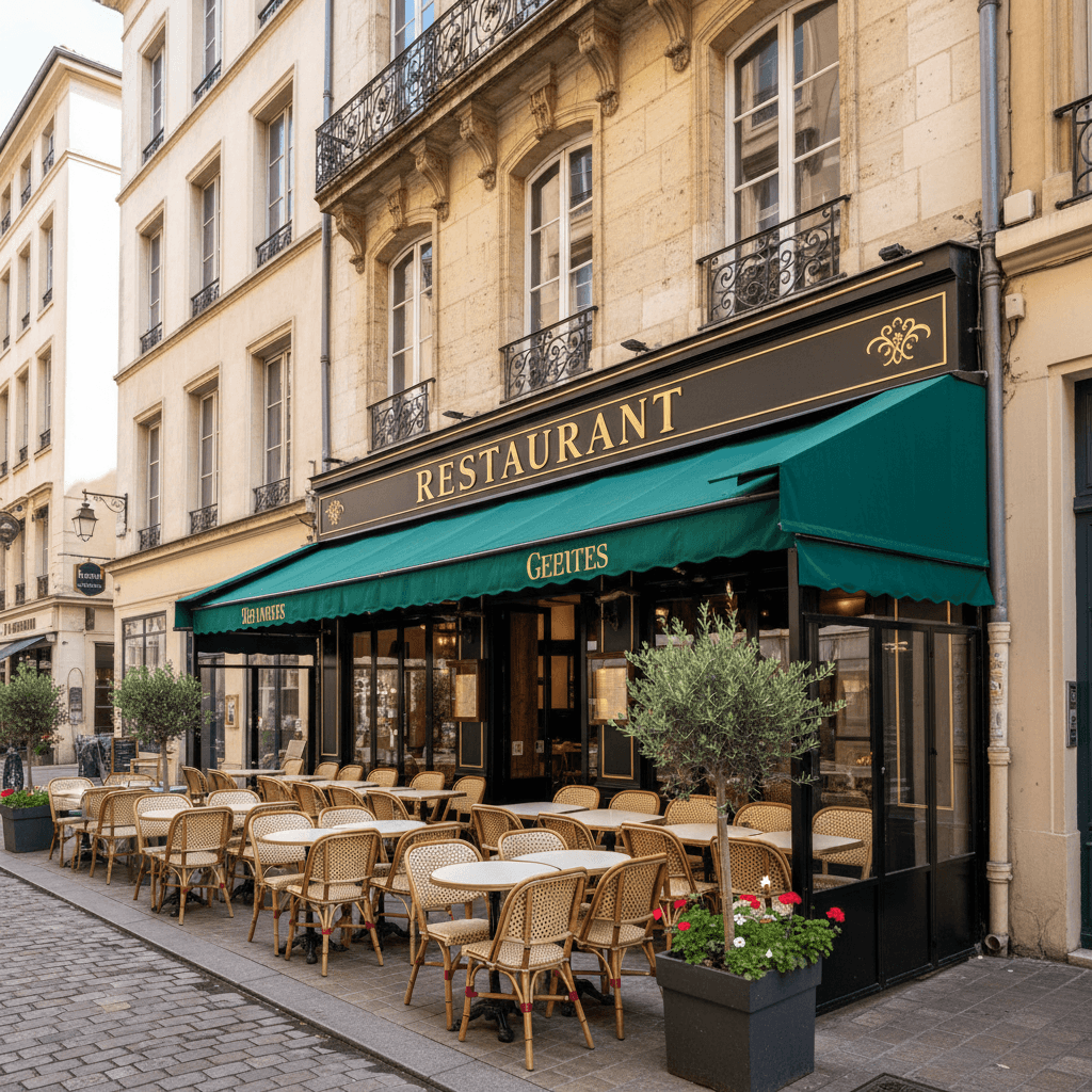 Restaurant 195m² à Lyon : terrasse - extraction - Image 1