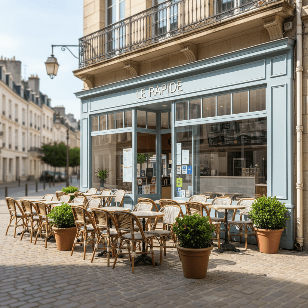 Fast-food 220m² à Nantes : terrasse