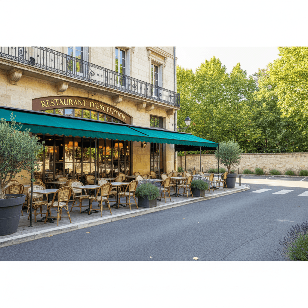 Restaurant 549m² à Aix-En-Provence : terrasse - licence IV