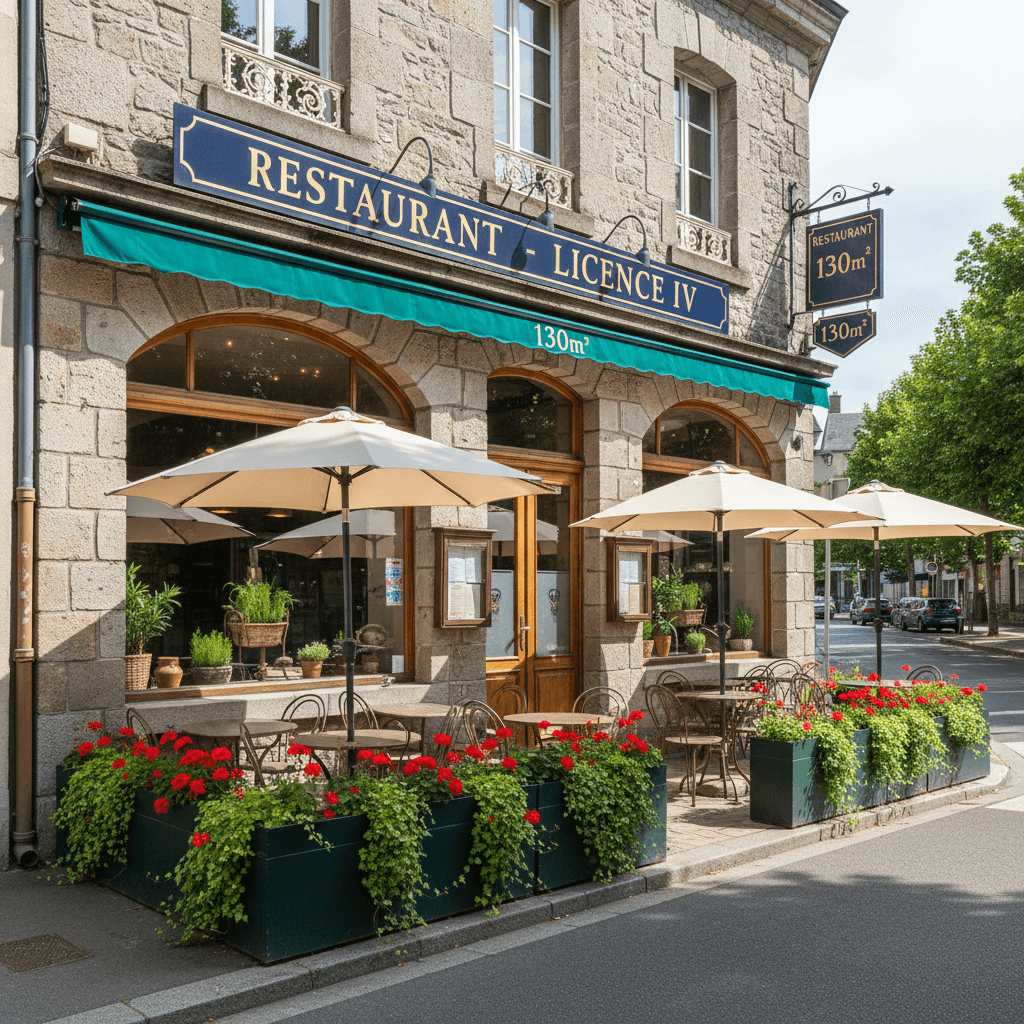 Restaurant 130m² à Clermont-Ferrand : terrasse - licence IV