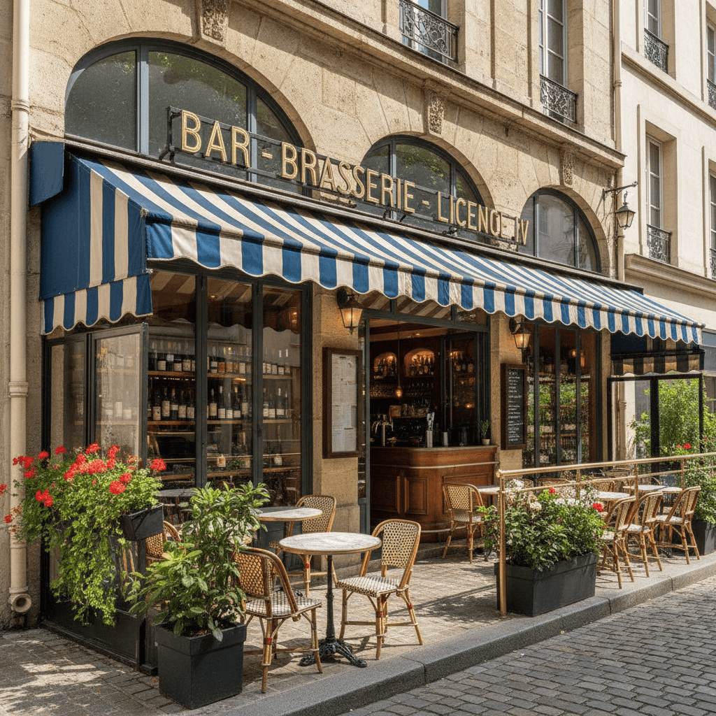 Bar-brasserie : terrasse - licence IV - Image 1