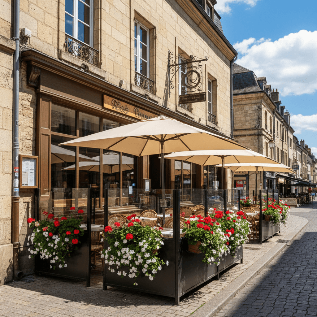 Restaurant 120m² à Dijon : terrasse - licence IV