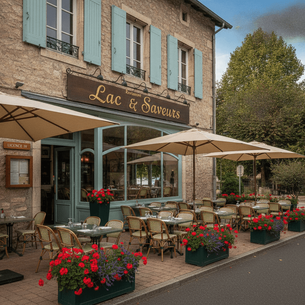 Restaurant 160m² à Tresserve : terrasse - licence IV - Image 1