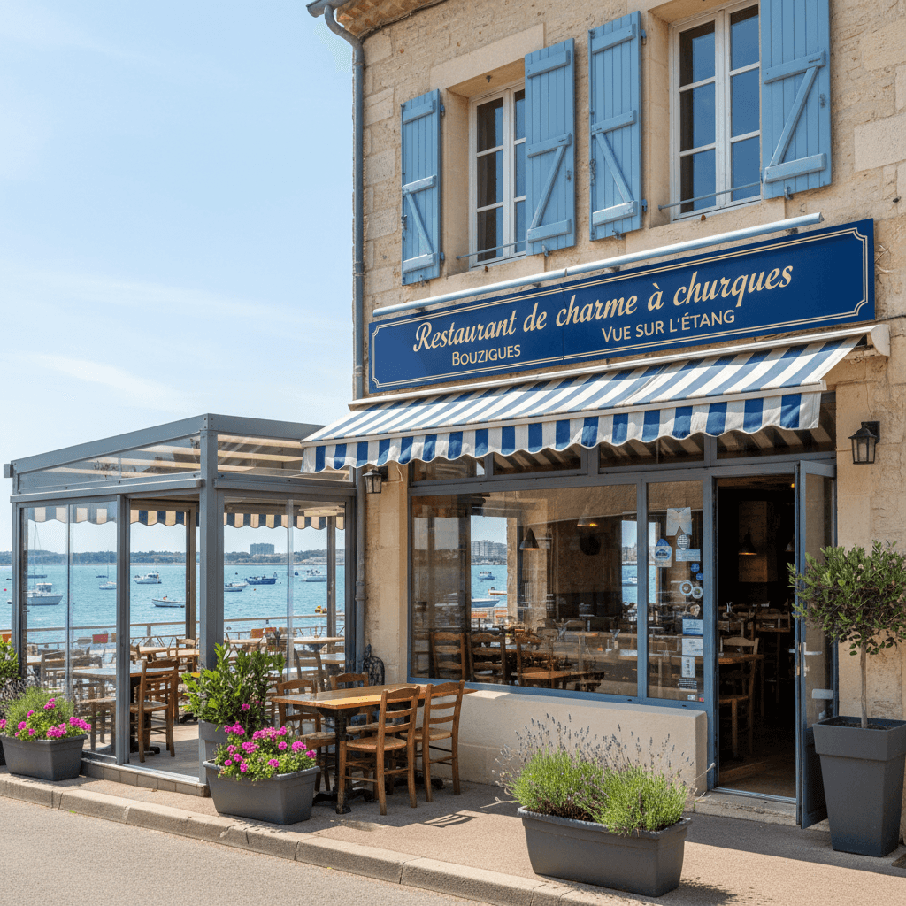 Restaurant 70m² à Bouzigues : terrasse - extraction - Image 1
