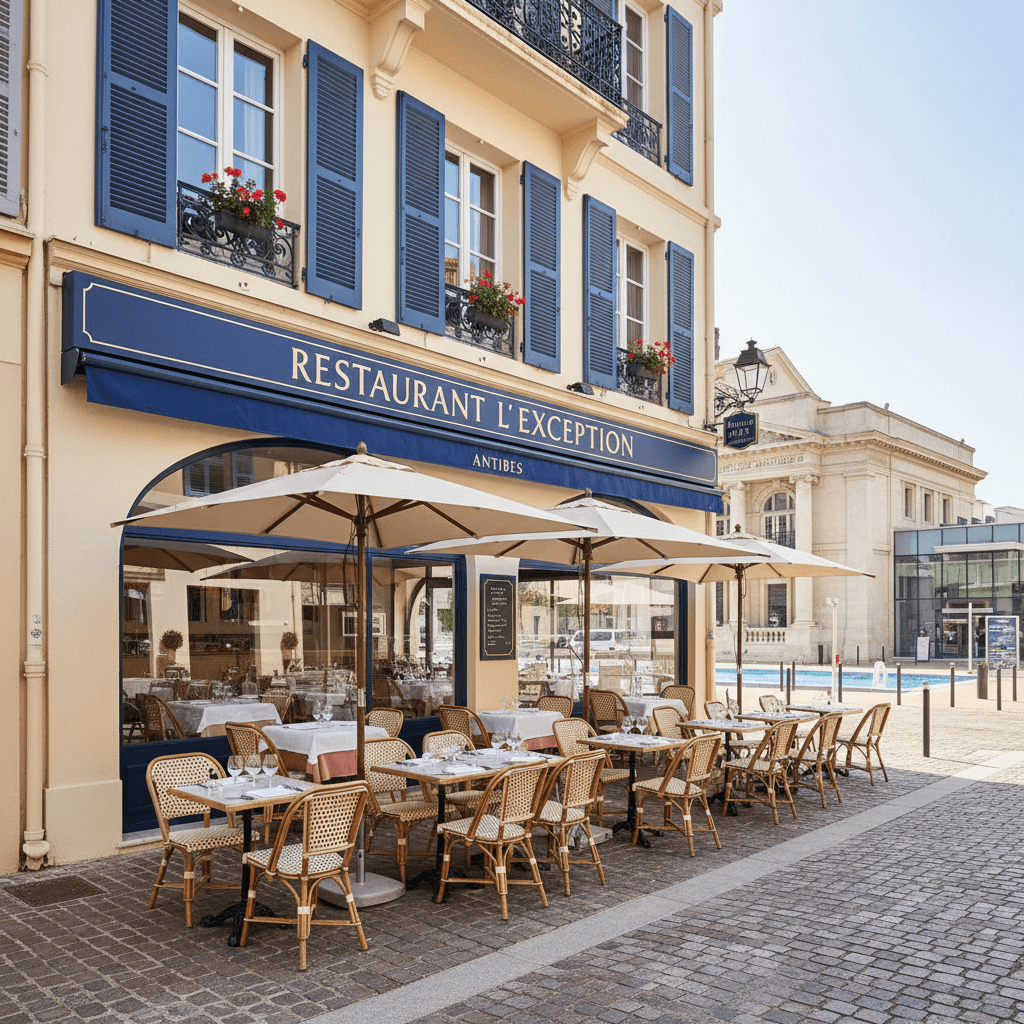 Restaurant à Antibes : terrasse - licence IV - Image 1
