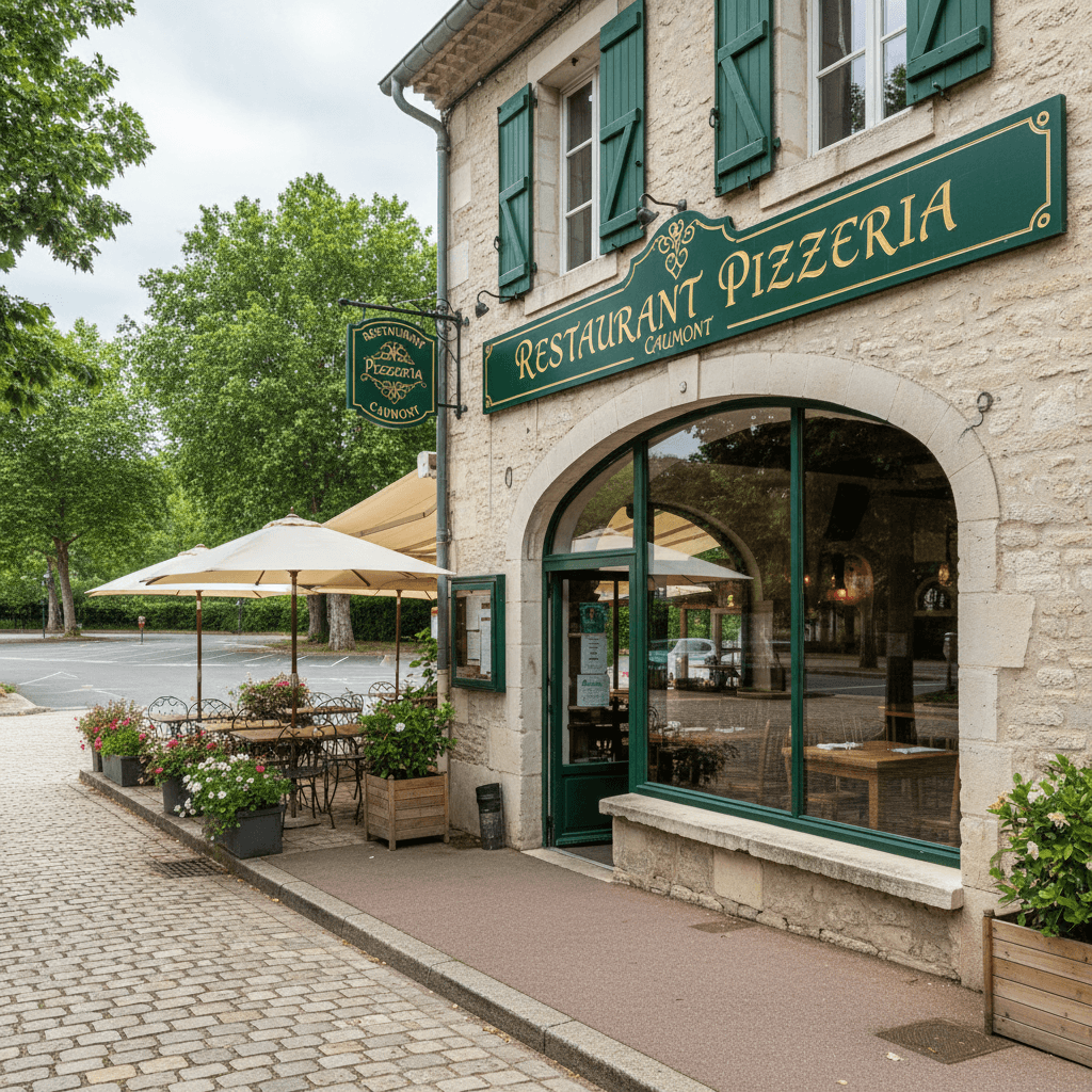 Restaurant 120m² à Caumont : terrasse - licence IV - Image 1