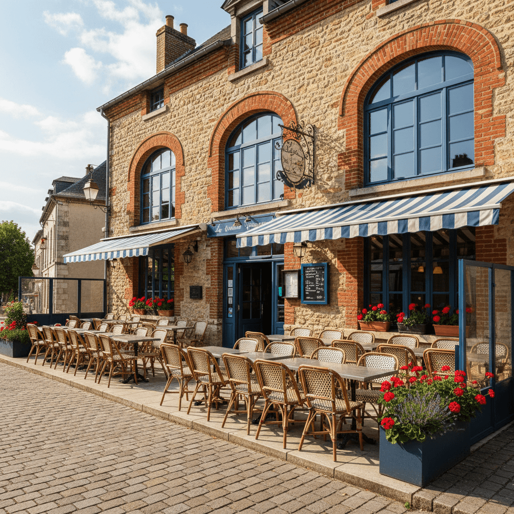 Restaurant à Vaudéville : terrasse - extraction - Image 1