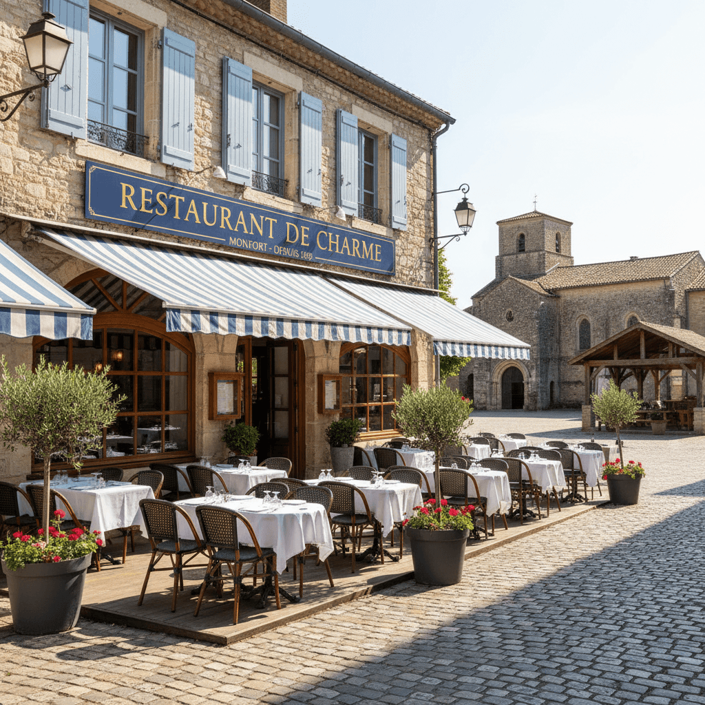 Restaurant 180m² à Monfort : terrasse - licence IV - Image 1
