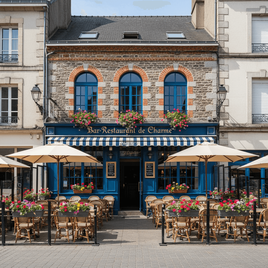 Restaurant 182m² à Rennes : terrasse - licence IV