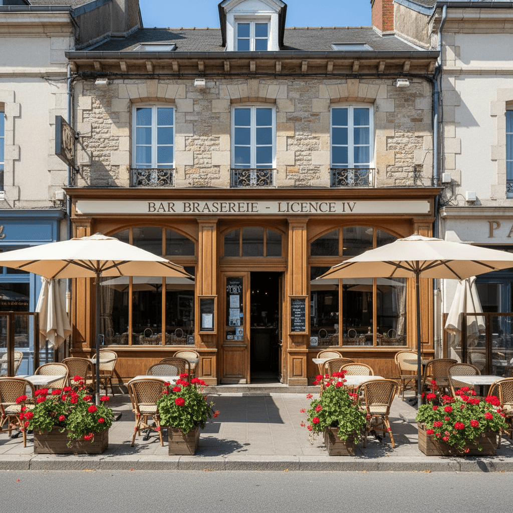 Bar-brasserie à Mont-De-Marsan : terrasse - licence IV - Image 1