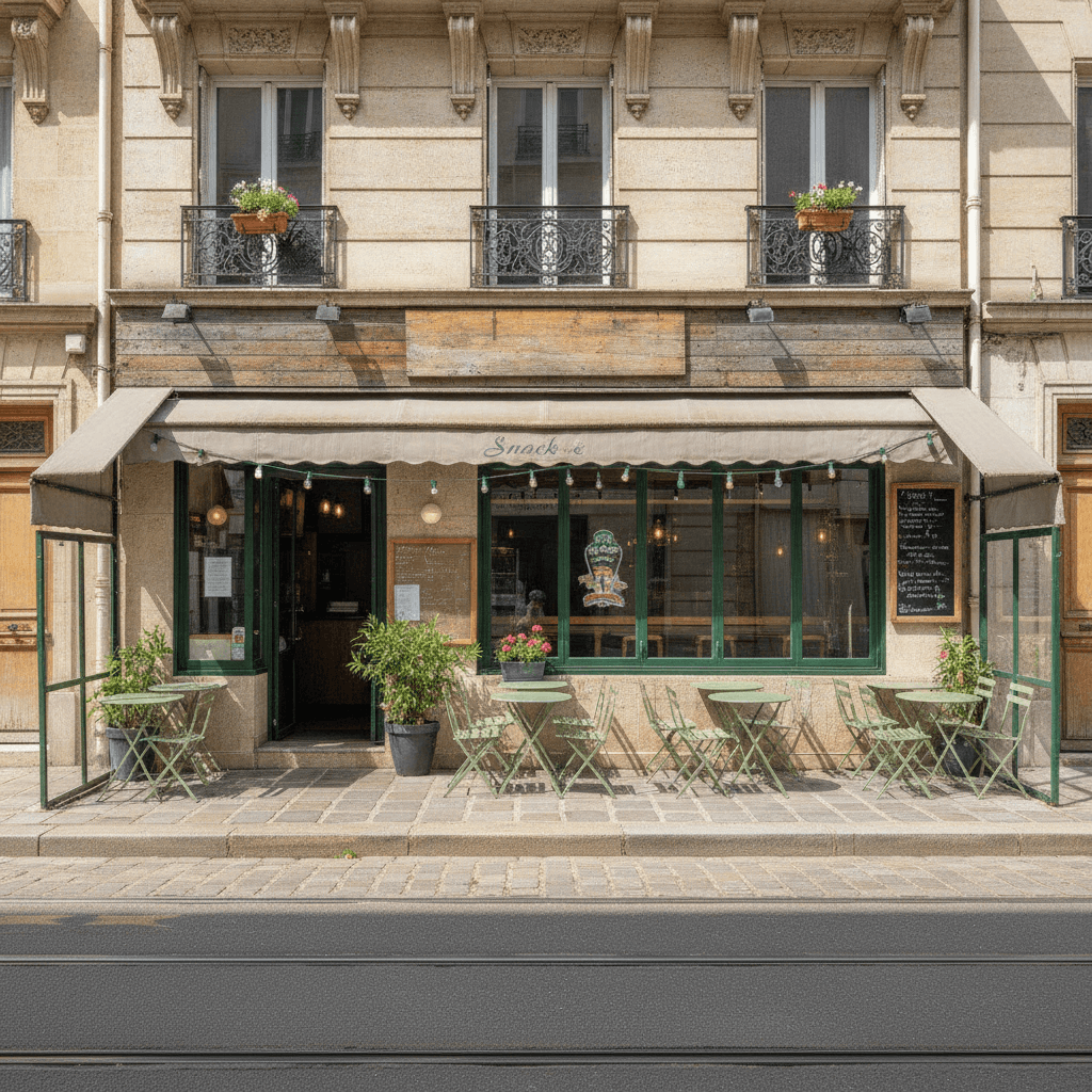 Snack à Fleury-Les-Aubrais : terrasse - Image 1