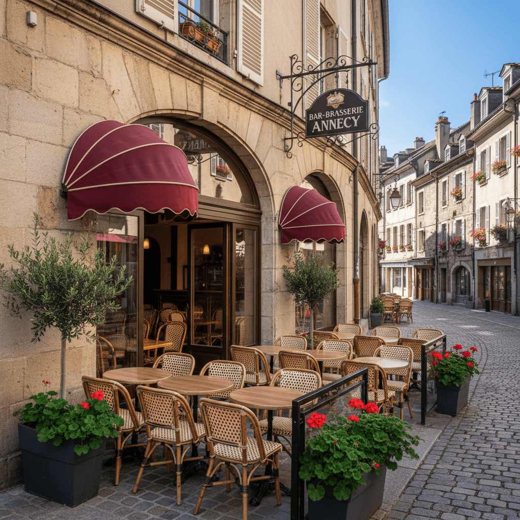 Bar-brasserie 145m² à Annecy : terrasse - licence IV - Image 1