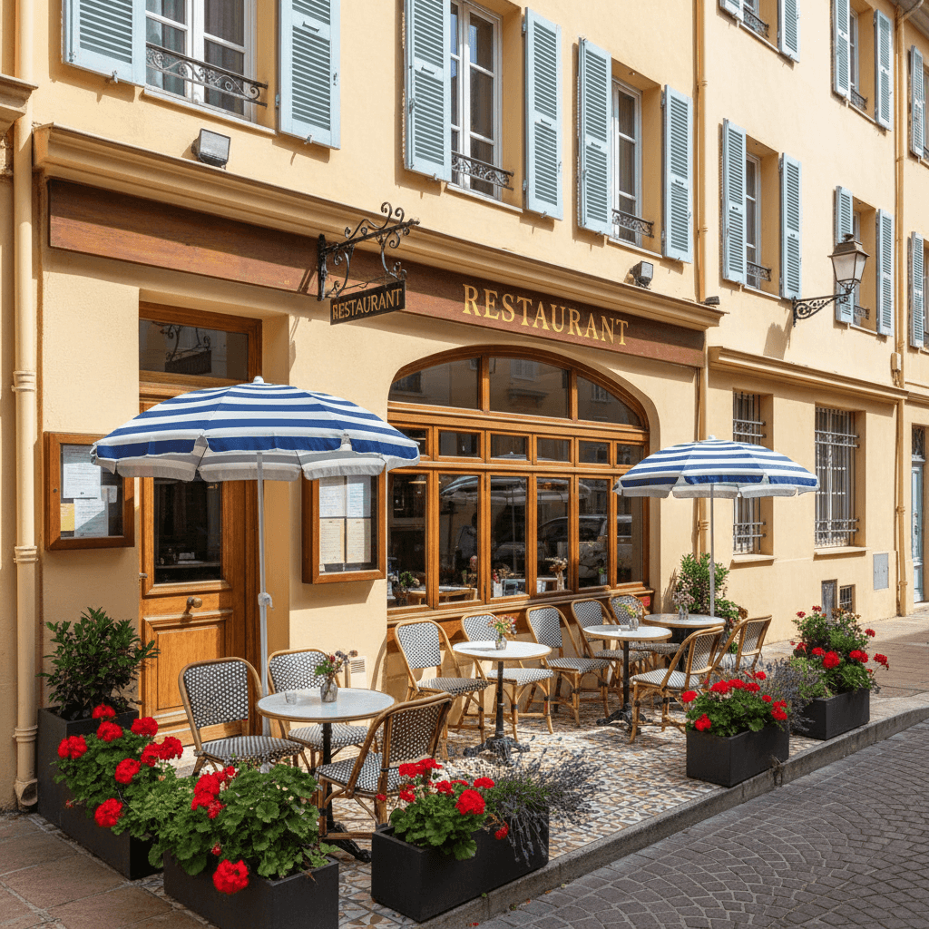 Restaurant 55m² à Nice : terrasse - licence IV