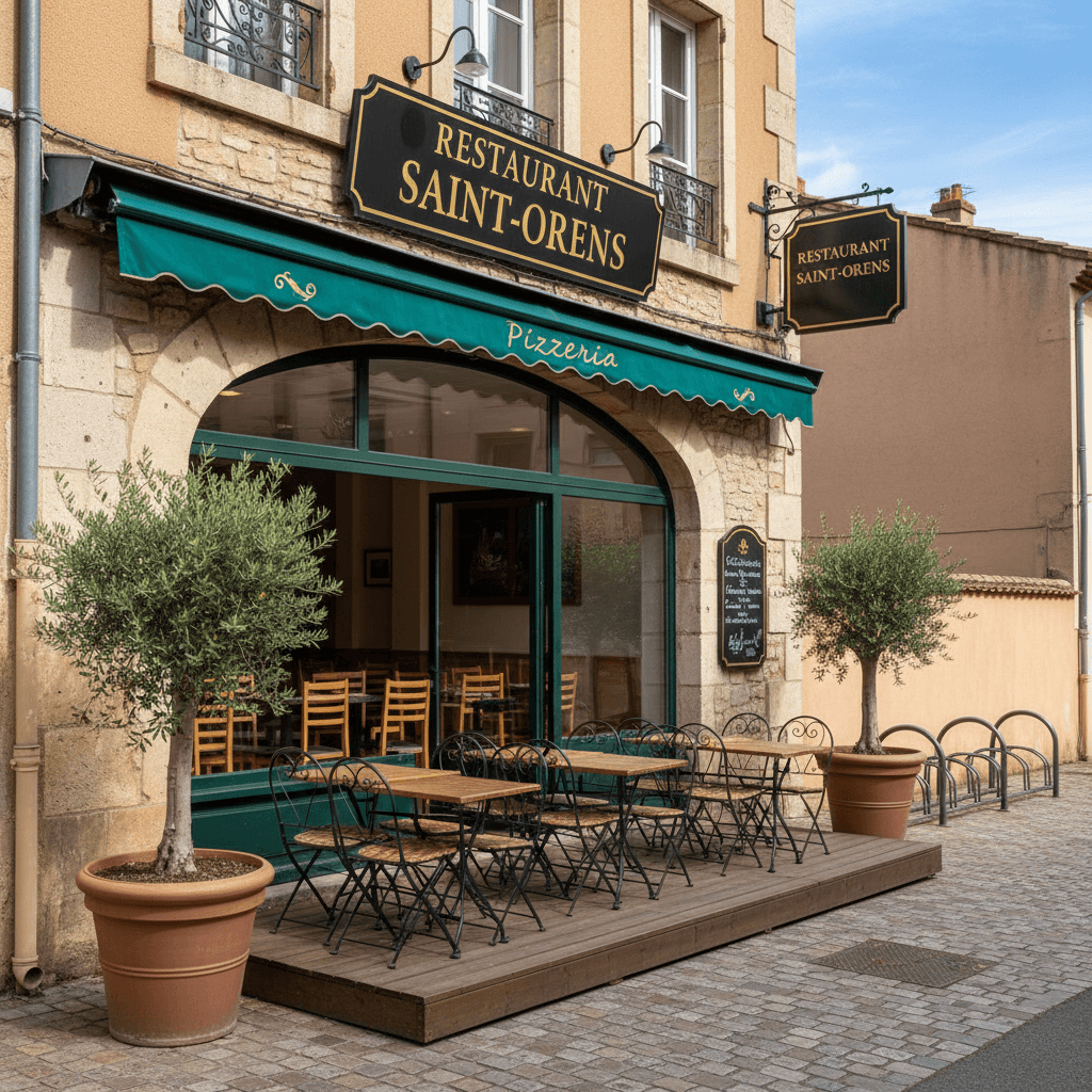 Restaurant 105m² à Saint-Orens-De-Gameville : terrasse - extraction