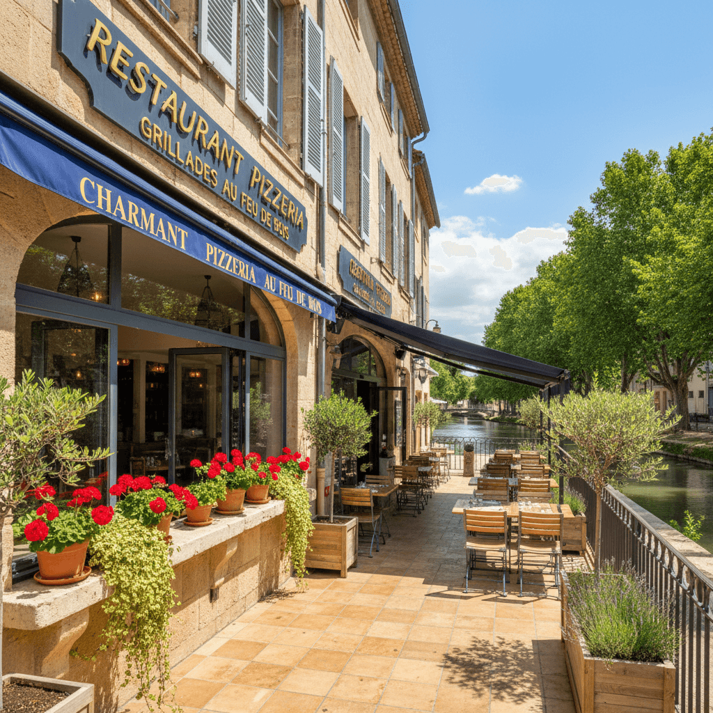 Restaurant à Montpellier : terrasse - extraction - Image 1