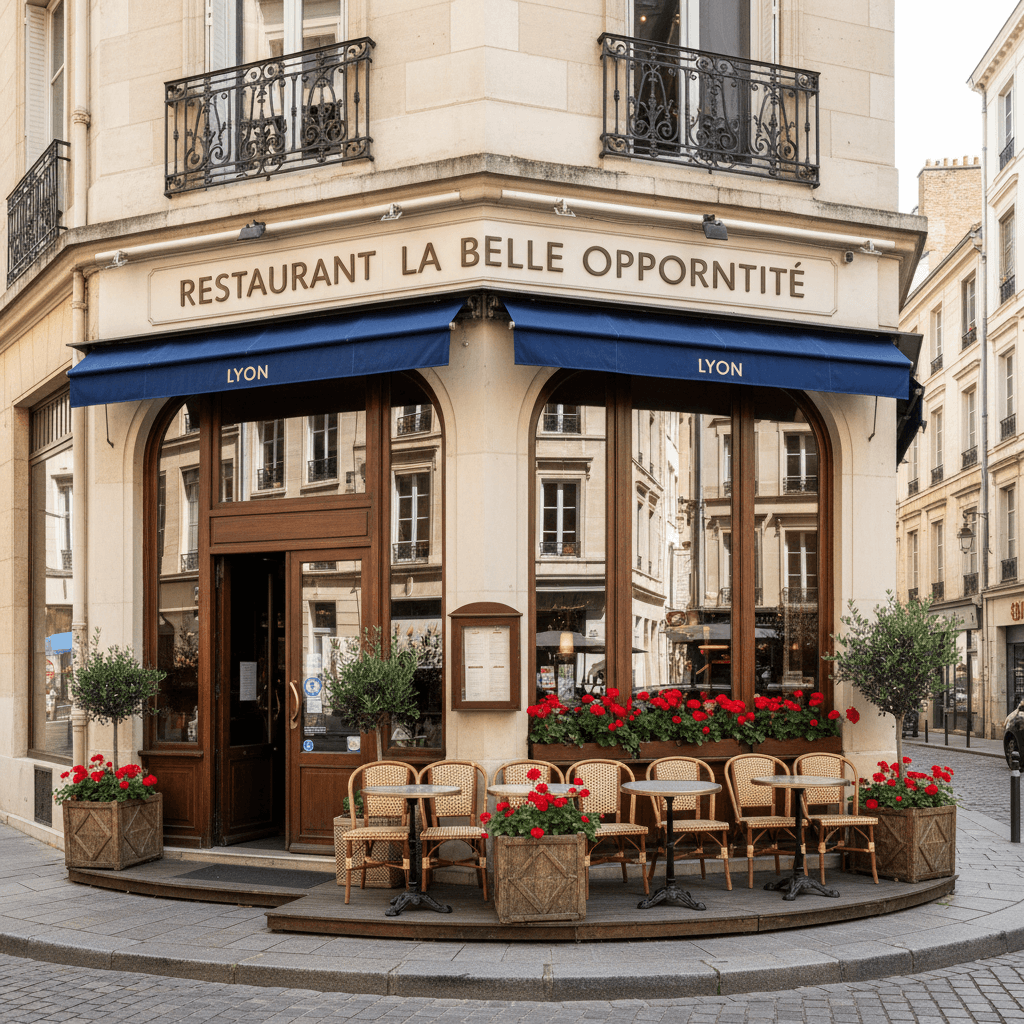 Restaurant 185m² à Lyon : terrasse - extraction - Image 1