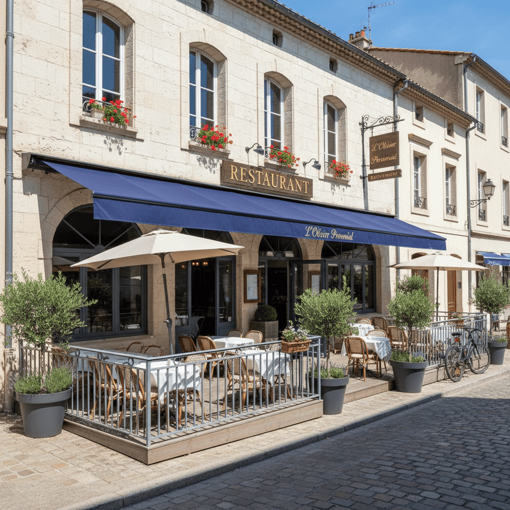 Restaurant à Cabriès : terrasse - extraction - Image 1