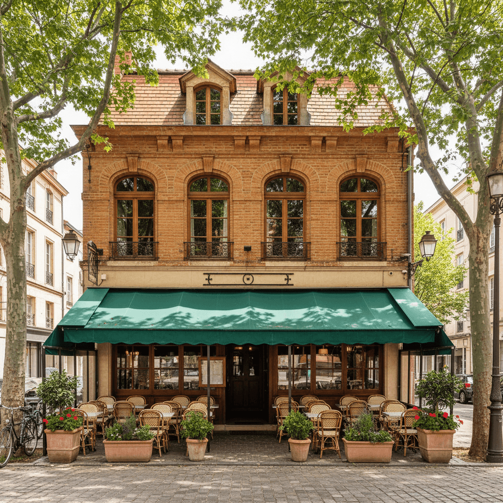 Restaurant 80m² à Toulouse : terrasse - extraction - Image 1