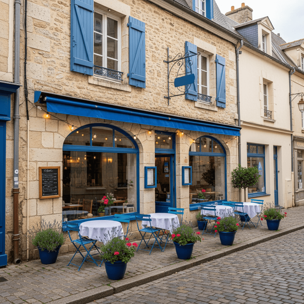 Restaurant à Angers : terrasse - cuisine équipée