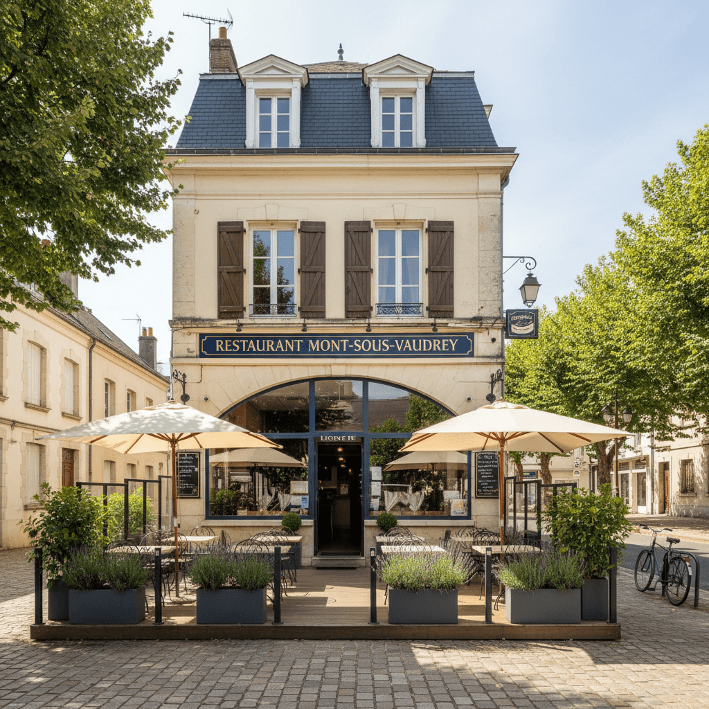 Restaurant à Mont-Sous-Vaudrey : terrasse - licence IV - Image 1