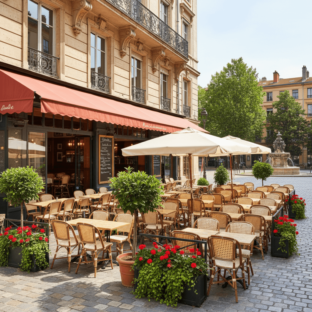 Bar-brasserie 170m² à Lyon : terrasse
