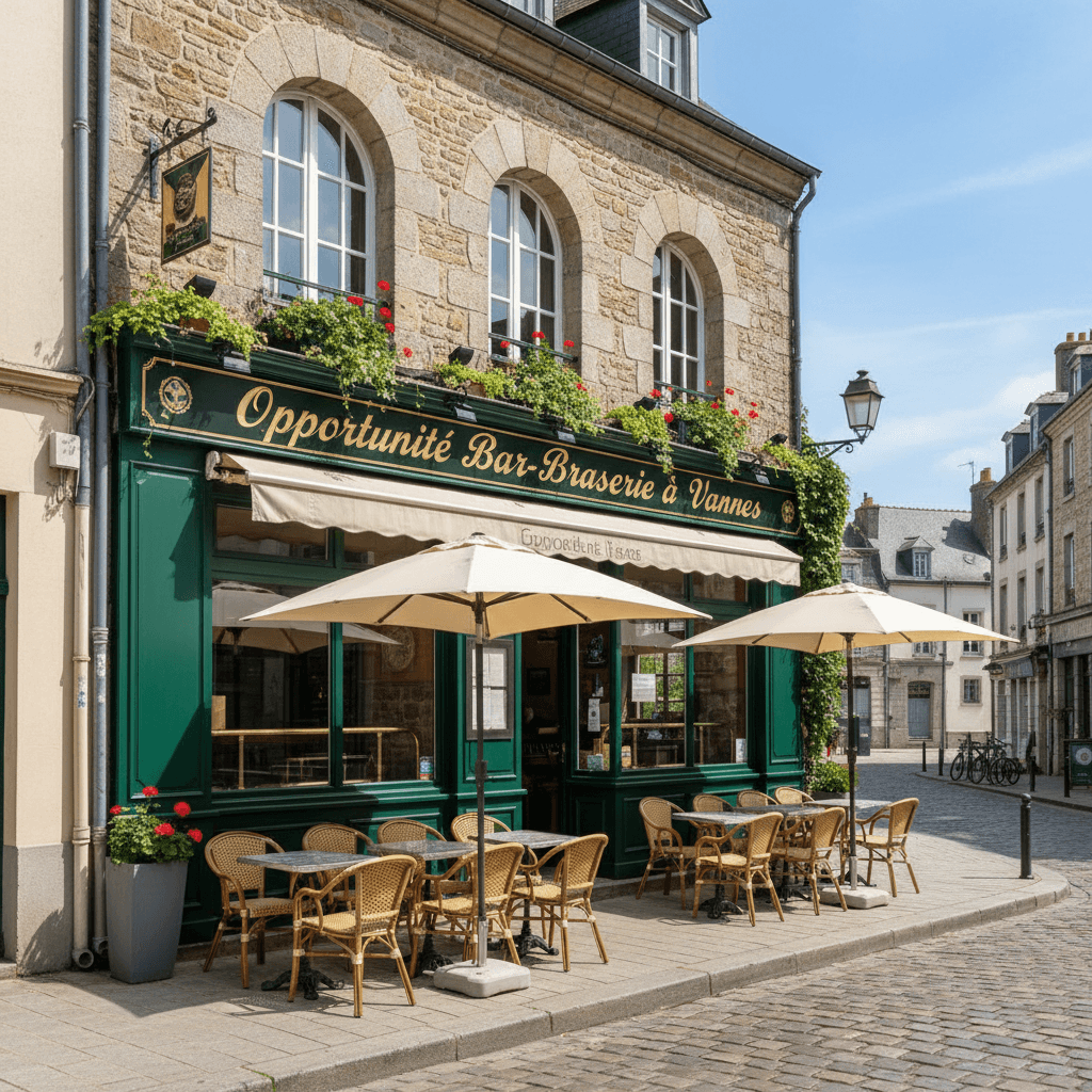 Bar-brasserie à Vannes : terrasse - licence IV - Image 1