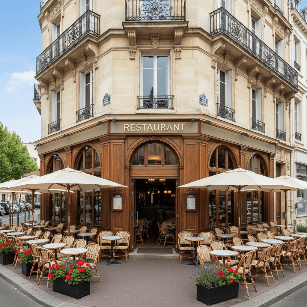 Restaurant 50 couverts à La Garenne-Colombes : terrasse - extraction - Image 1