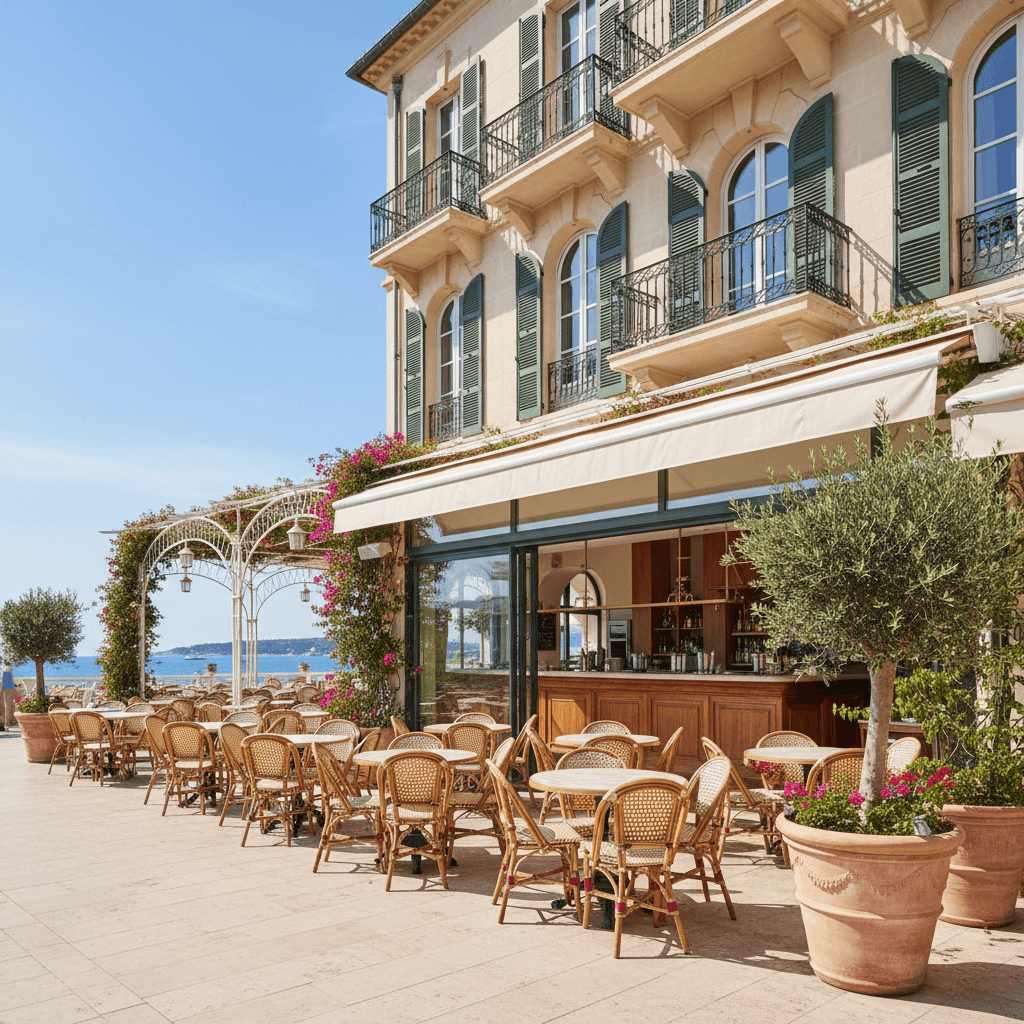 Restaurant 160m² à Cannes : terrasse - licence IV - Image 1
